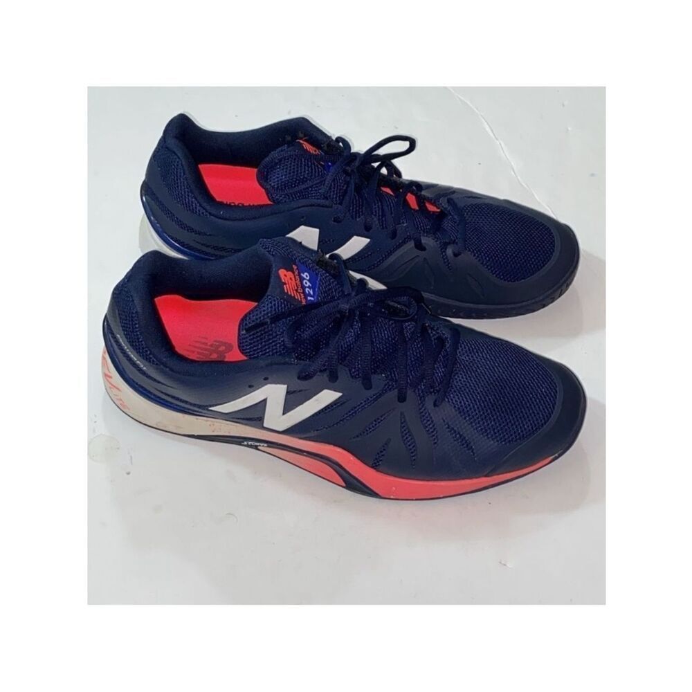 New Balance Men's Navy and Coral Athletic Running Sneakers Size 13 US